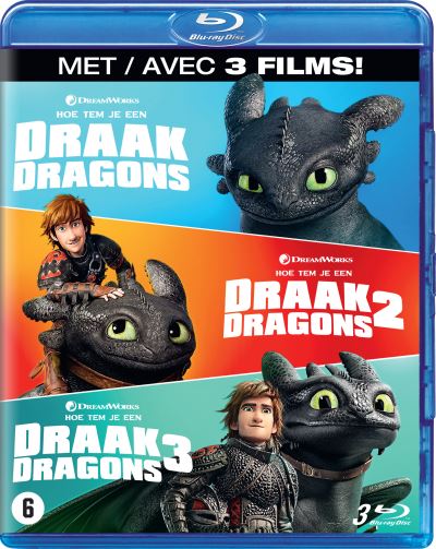 Dragons 1-3 Box DVD Blu-ray