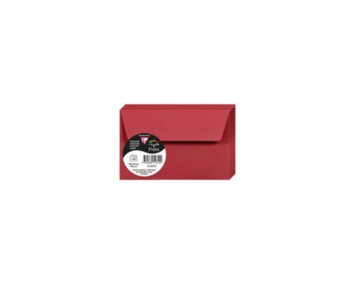 Pack de 20 enveloppes Pollen 90 x 140 mm Rouge groseille