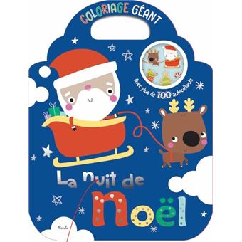 La nuit de Noël coloriage géant