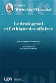 Le droit penal et l ethique des affaires