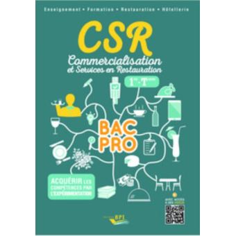 Csr Bac Pro 1ere Term Broche Clemence Nadiras L Boussange Achat Livre Fnac