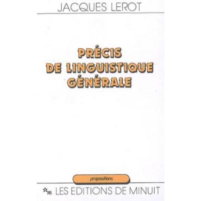Précis de linguistique générale