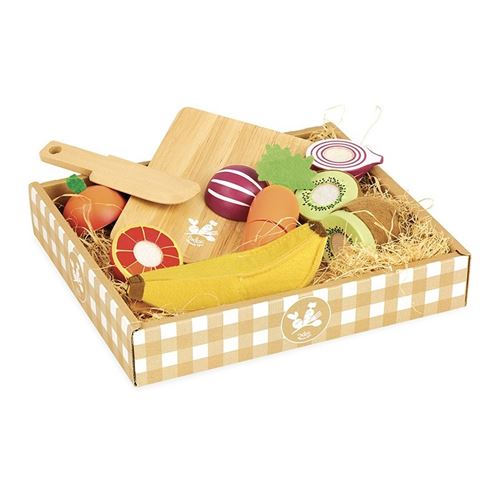 Non Communiqué Multicolore Jeu D’imitation Fruits Et Légumes À Découper – Jour De Marché