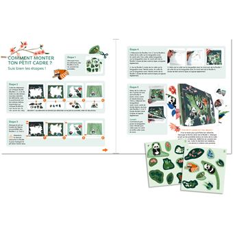 Beauval Pochette Tableau en 3D: Les jumelles panda