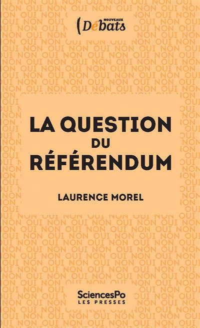 Le referendum oui non et pourquoi pas