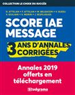 Score IAE message : 3 ans d'annales corrigées