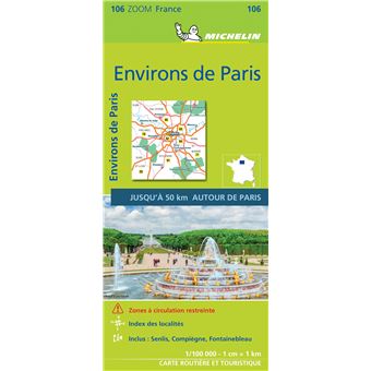 carte michelin environs de paris Environs de Paris 2020 Jusqu'à 60 km autour de Paris, Échelle 1 