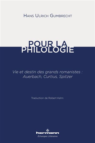Pour la philologie - Hans Ulrich Gumbrecht - broché