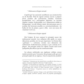 Les fondateurs de la Pharmacologie