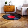 Tapis intérieur flanelle disque vinyle