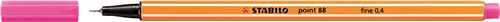 STABILO Lot de 5 Stylo-Feutres POINT 88 Pointe Fine 0,4 mm Rose