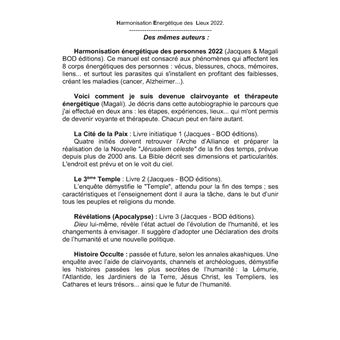 Harmonisation Energétique des Lieux 2022