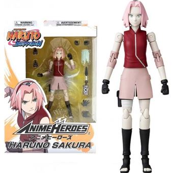 Figurine Anime Heroes - Bandai - Naruto Shippuden - Haruno Sakura - 16 Points D'Articulation - 1