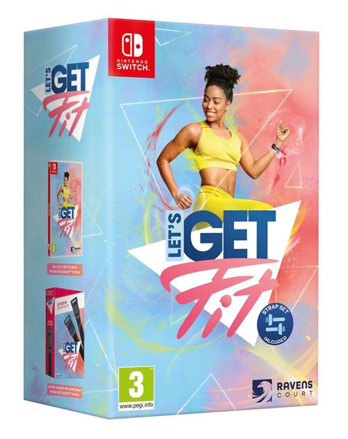 Let's Get Fit Nintendo Switch + Sport Strap Set