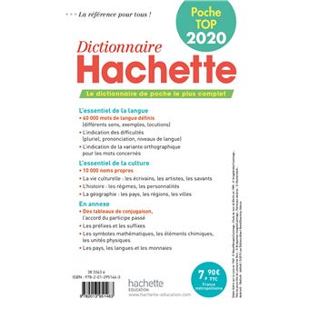 Dictionnaire Hachette Poche Top