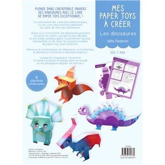Mes paper toys à créer - Dinosaures