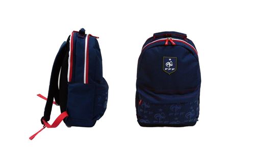 Sac à dos à compartiments Quo Vadis France Bleu foncé et Rouge