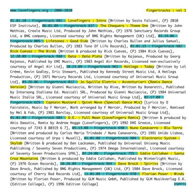 Fingertracks Volume 1