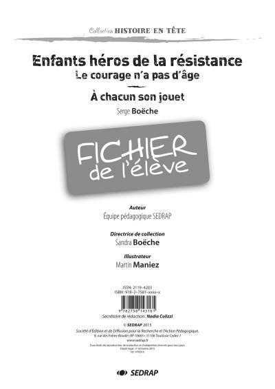 Enfants heros de la resistance - fichier -  Collectif - broché