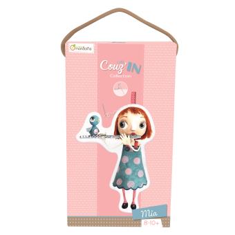 Kit Couture Enfant My Mandarine – Doudou Gustave à Coudre – Feutrine Pré-trouée – Dès 6 Ans – Effet Relaxant