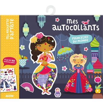 Ma pochette d'artiste - mes autocollants - princesses du monde