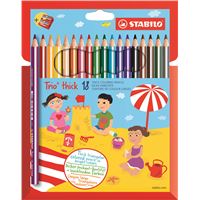 STABILO ETUI 18 CRAYON TRIO +TAILLE-C.