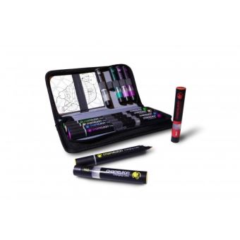 Trousse Chameleon de 5 marqueurs + 5  Color Tops + 6 cartes de coloriage