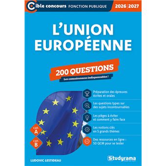 L’Union européenne – 200 questions (Catégories A et B – Édition 2026-2027)