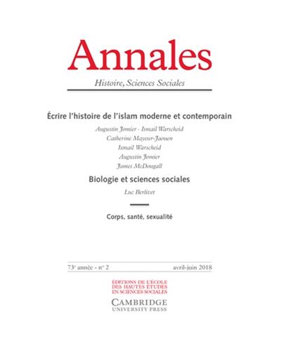 Annales histoire sciences sociales 2018/2