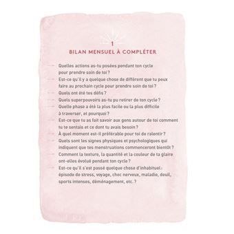 Journal intime menstruel - L'outil pour développer une relation saine avec son cycle