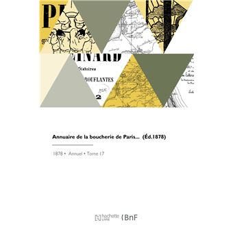 Annuaire de la boucherie de Paris