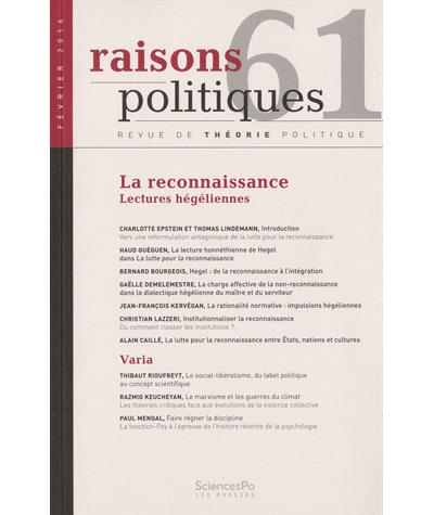 Raison politique - Presses De Sciences Po