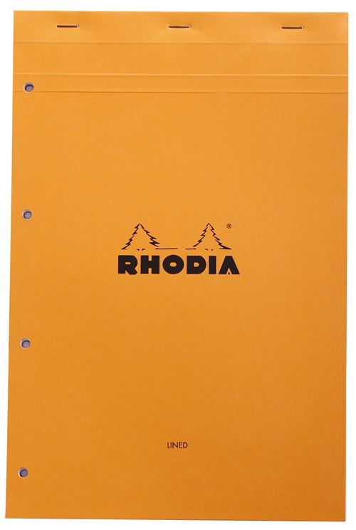 Bloc Rhodia N°20P LM Orange PERFO 80 Feuilles