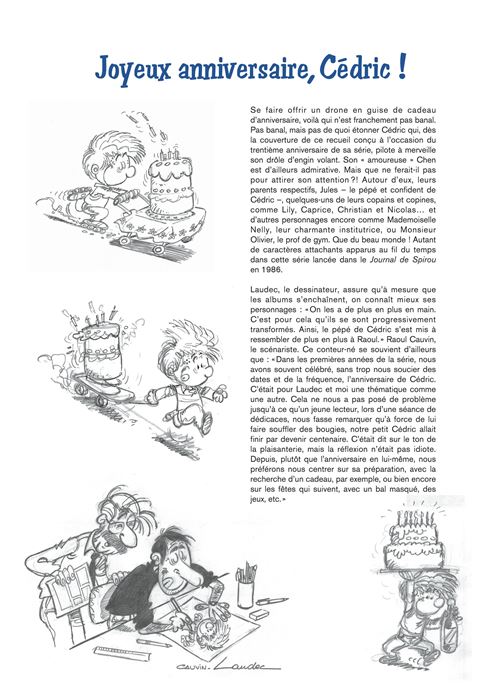 Cedric Best Of Tome 8 Cedric Best Of Drone D Anniversaire Cauvin Laudec Cartonne Achat Livre Fnac