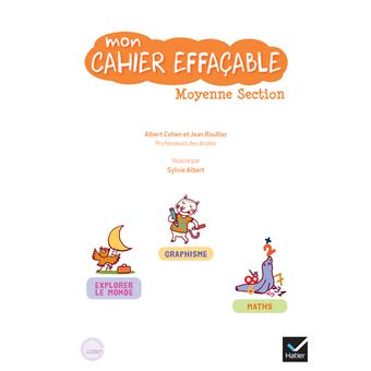Mon cahier effaçable Moyenne Section
