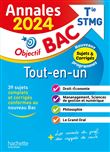 Annales Objectif BAC 2024 -  Bac Tle STMG Tout-en-un