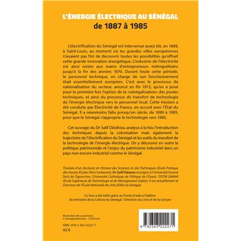 L'énergie électrique au Sénégal de 1887 à 1985