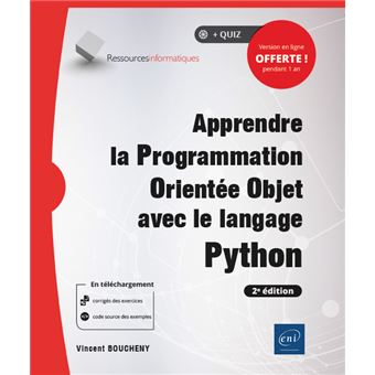 Apprendre la Programmation Orientée Objet avec le langage Python