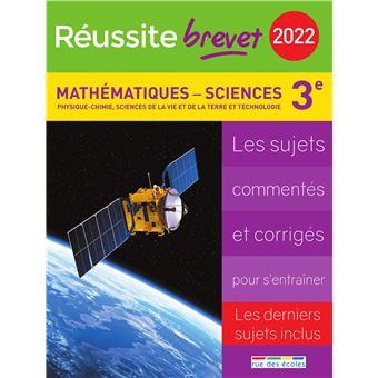 Réussite brevet 2022 - Mathématiques-Sciences 3e