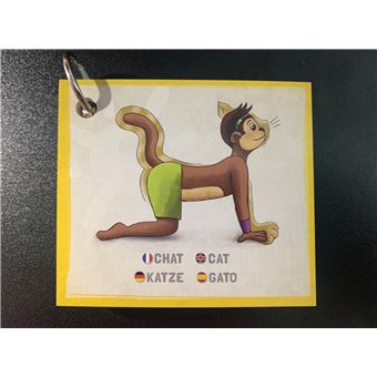 Mini cartes de postures et émotions 35 cartes de postures et 20 cartes d'émotions