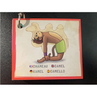 Mini cartes de postures et émotions 35 cartes de postures et 20 cartes d'émotions