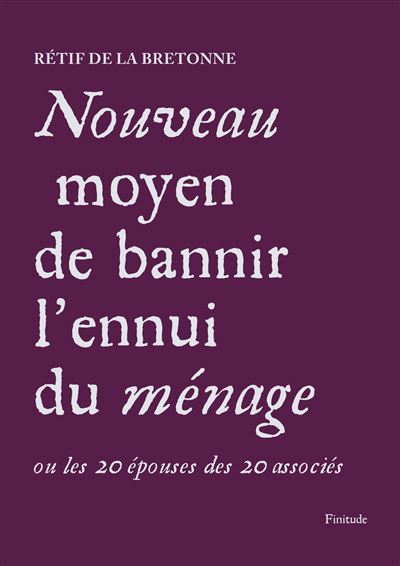 Nouveau moyen de bannir l'ennui du ménage