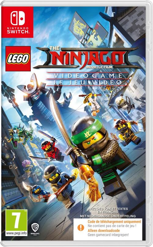 Pochette avant du jeu Code in a Box LEGO Ninjago Le jeu vidéo Nintendo Switch