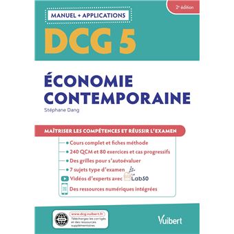 DCG 5 - Économie contemporaine : Manuel et Applications
