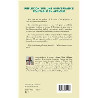 Réflexion sur une gouvernance équitable en Afrique