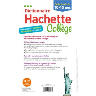 Dictionnaire Hachette Collège
