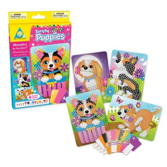 Orb Factory Loisir Créatif Sticky Mosaics Chatons - Tableau sable, paillettes et mosaïque