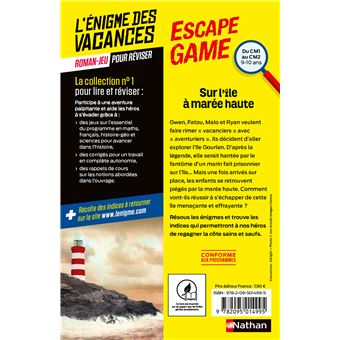 Escape game CM1-CM2: Sur l'ile à marée haute