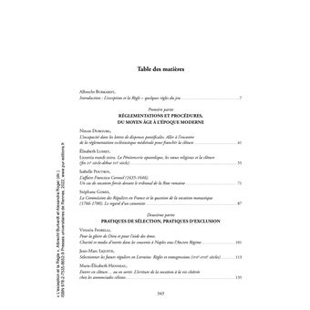 L'exception et la Règle