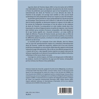 Le contentieux de la violation des droits de l'homme devant la cour de justice de la CEDEAO